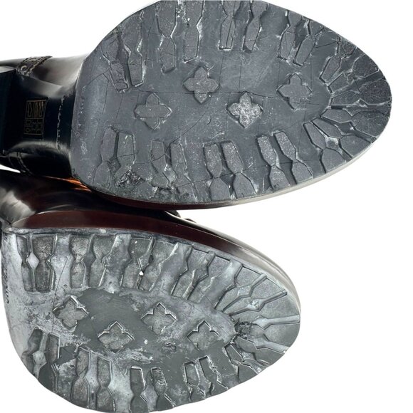 Vintage PRADA Loafer Pumps High Heel SZ US 6.5 EU 37 Dark Brown Patent Leather - Picture 11 of 15